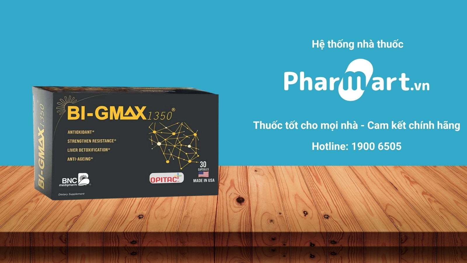 Mua ngay viên uống Bi Gmax 1350 chính hãng tại Pharmart.vn