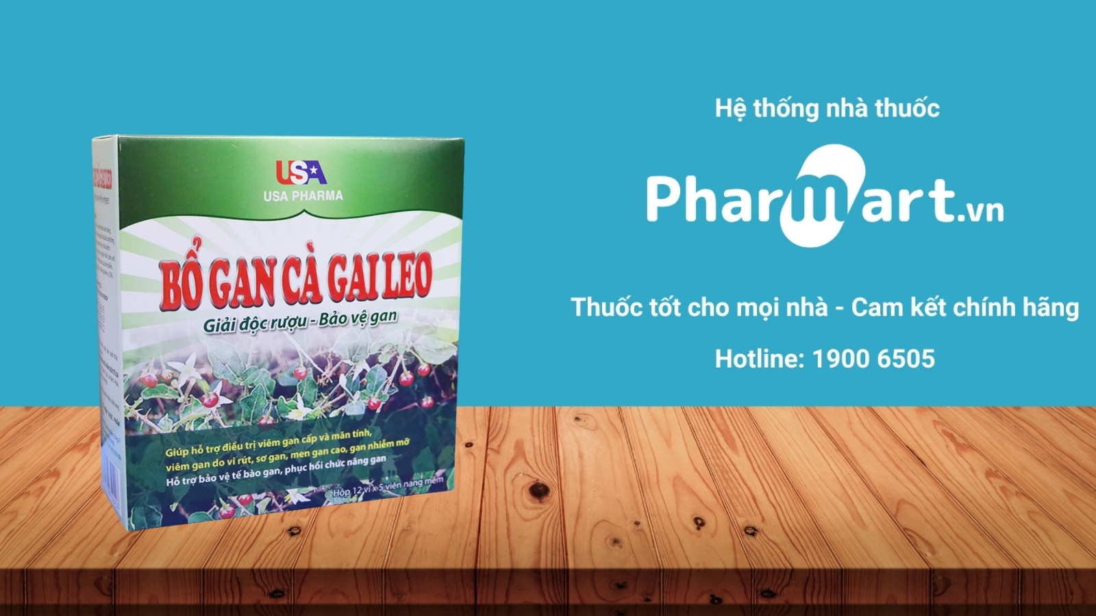 Mua Bổ gan Cà gai leo chính hãng tại Pharmart.vn.