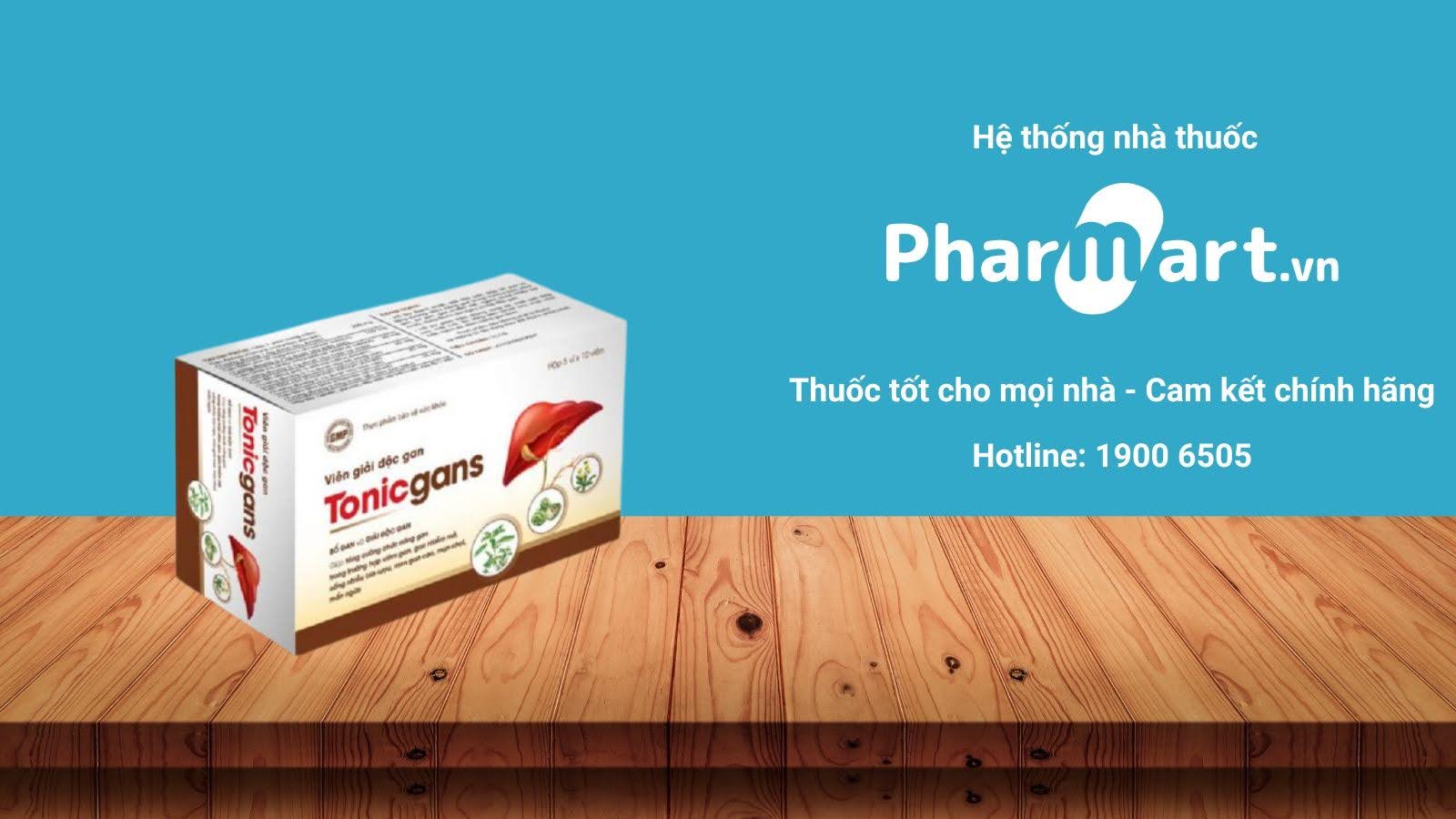 Mua ngay Bổ gan Tonicgans chính hãng tại Pharmart.vn.