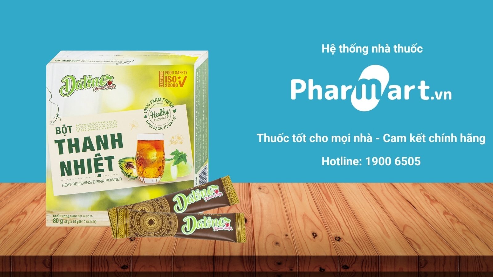 Mua bột thanh nhiệt Datino chính hãng tại Pharmart.vn.