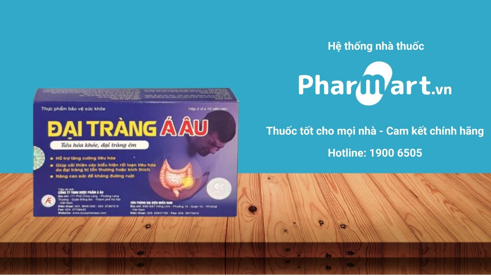 Mua ngay viên uống Đại Tràng Á Âu chĩnh hãng tại Pharmart.vn