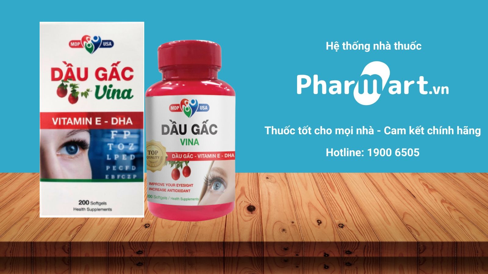 Mua ngay viên Dầu Gấc Vina chính hãng tại Pharmart.vn