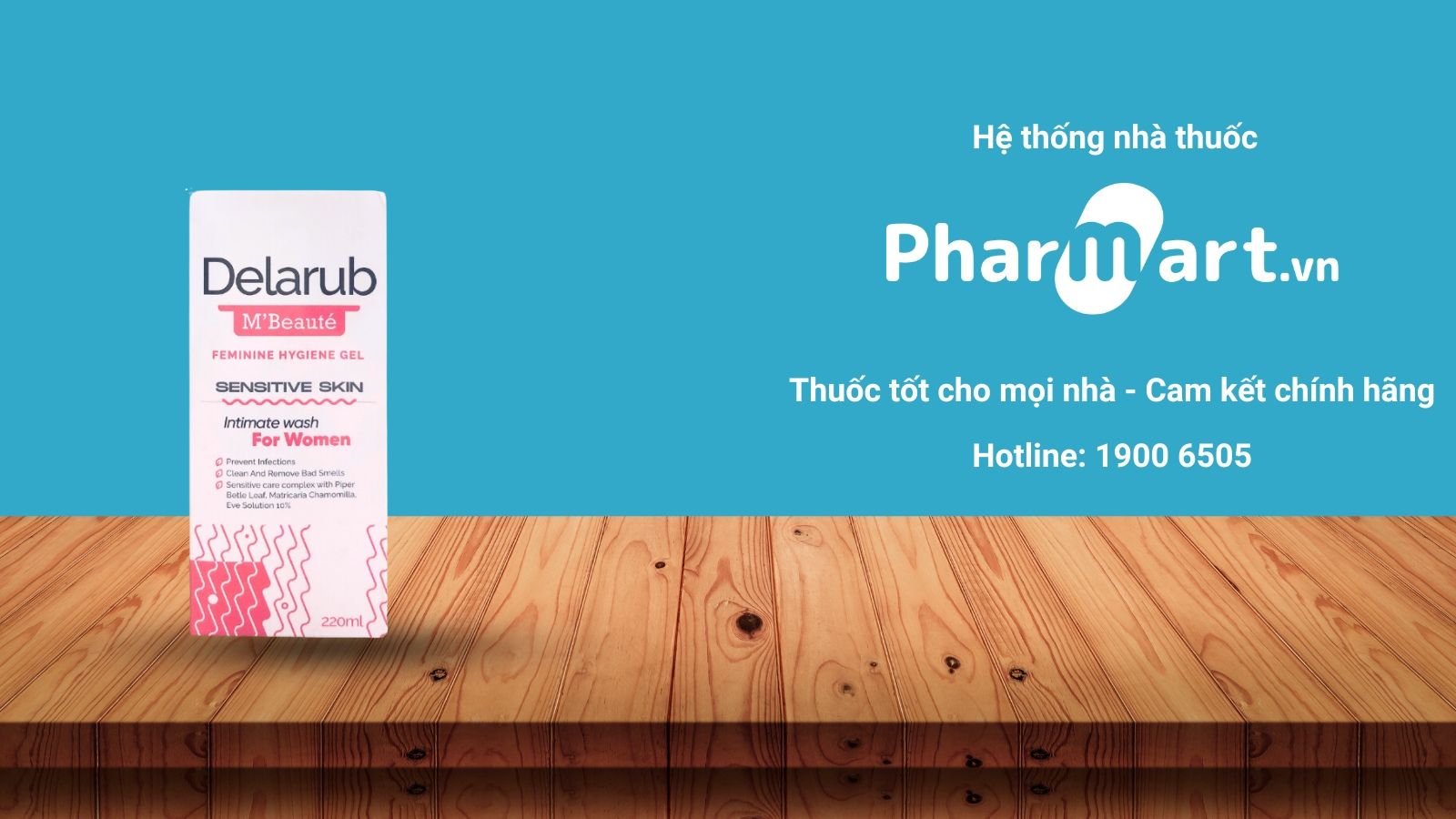 Dung dịch vệ sinh phụ nữ Delarub M'Beauté