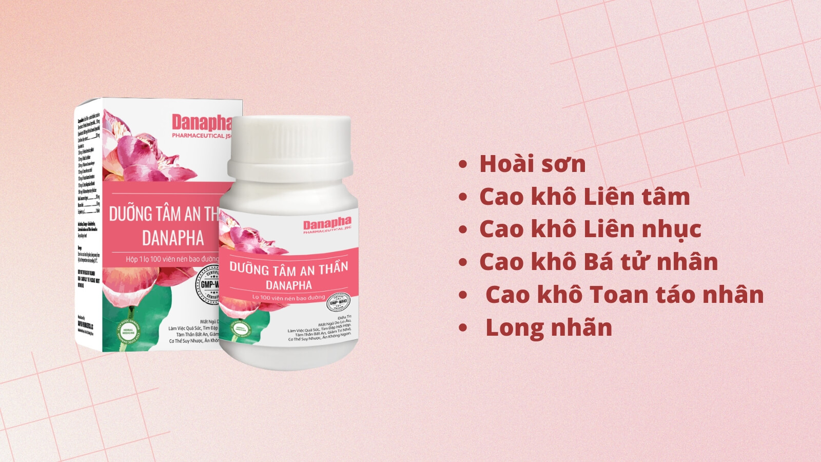 Thành phần hoàn toàn là các thảo dược quý