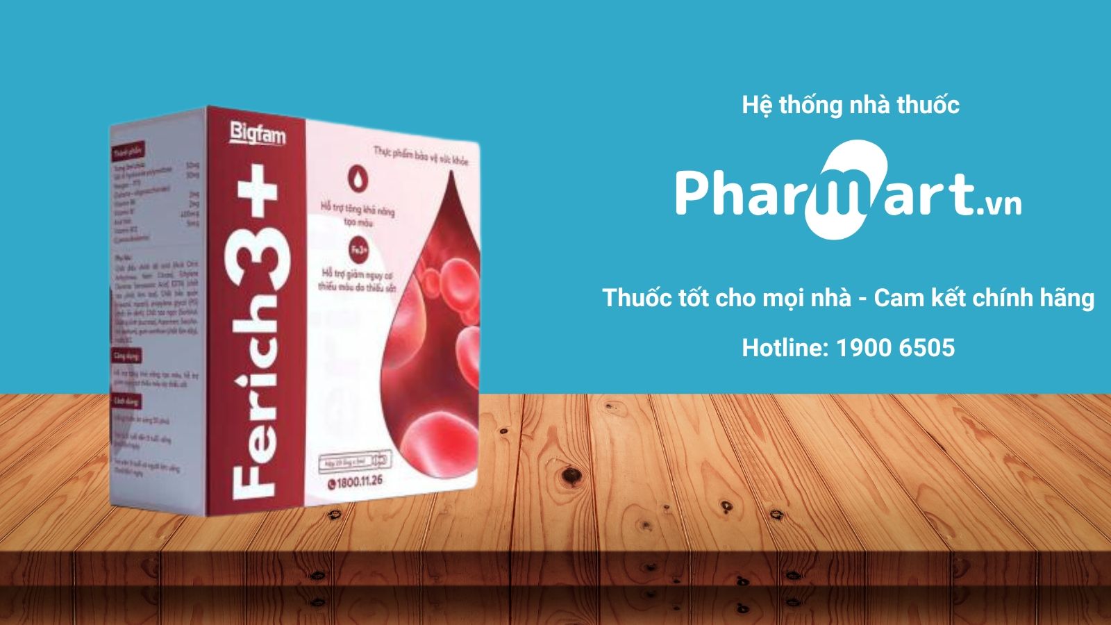 Mua Ferich 3+ chính hãng tại Pharmart.vn