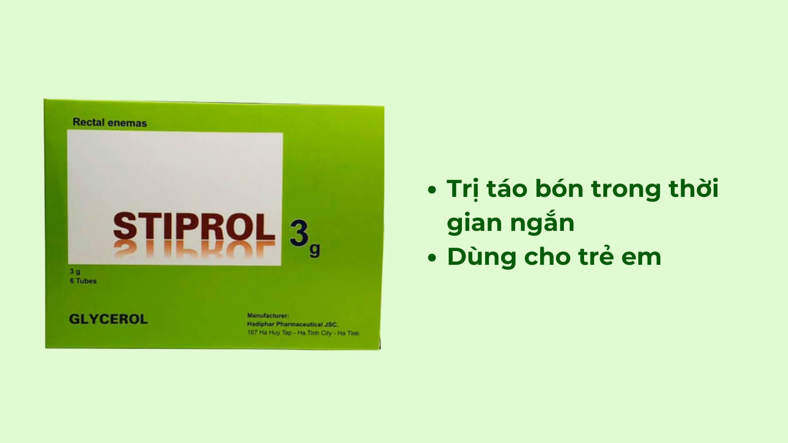  Stiprol giúp ngăn ngừa táo bón