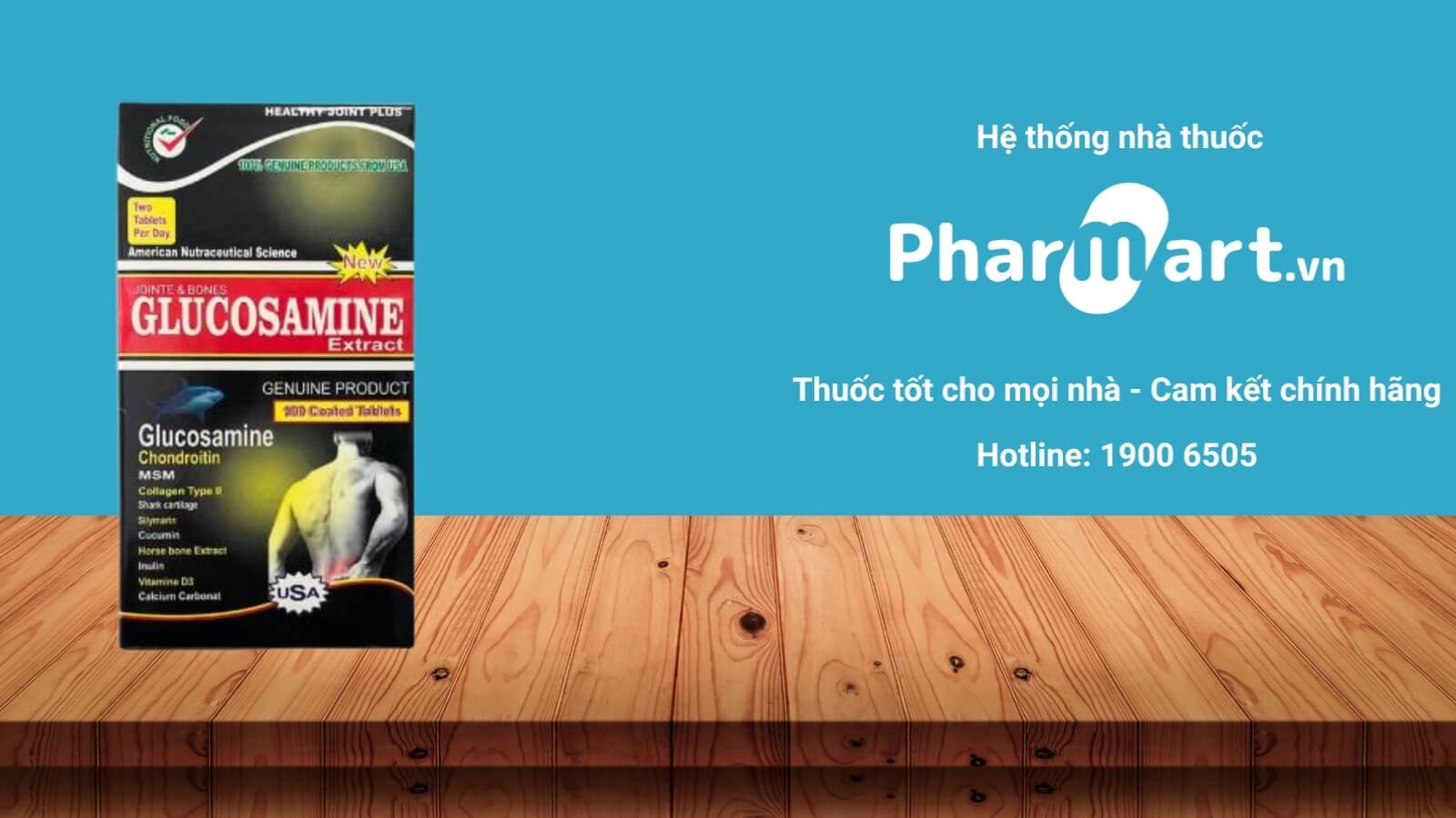 Mua ngay viên uống Glucosamine 2400mg Extract chính hãng tại Pharmart.vn