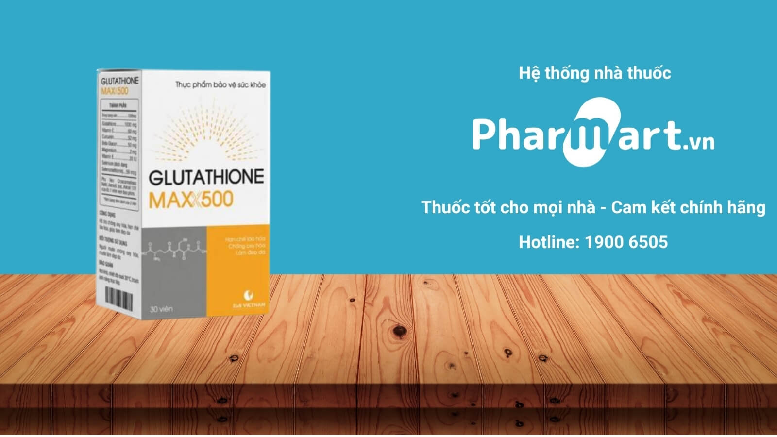 Mua ngay Glutathione Maxx 500 chính hãng tại Pharmart.vn