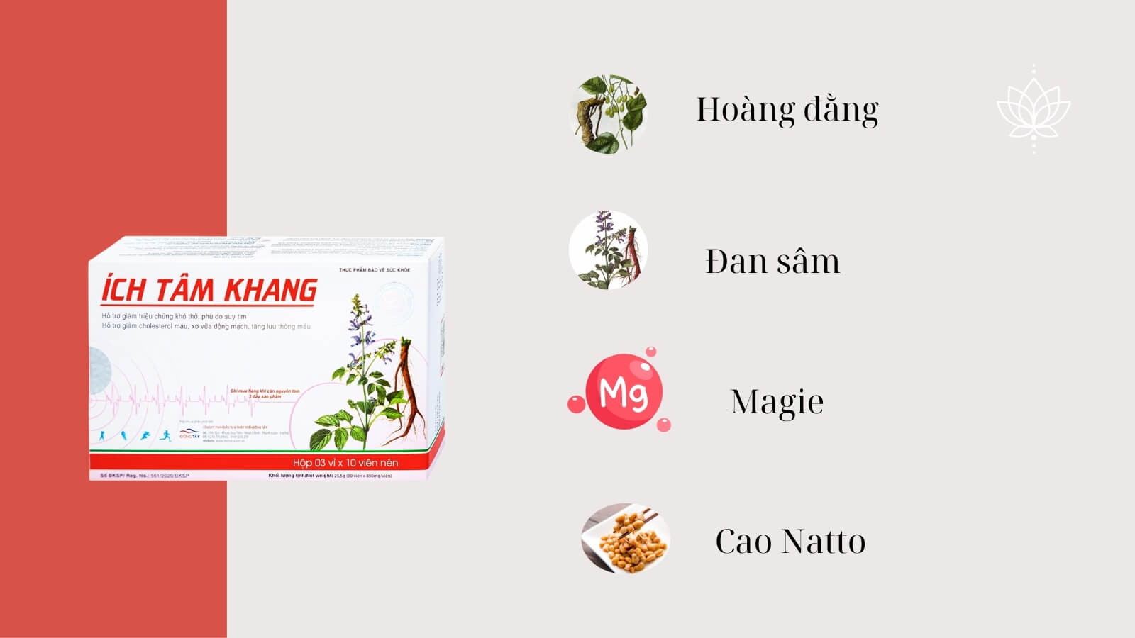 Thành phần kết hợp nhiều dược liệu quý