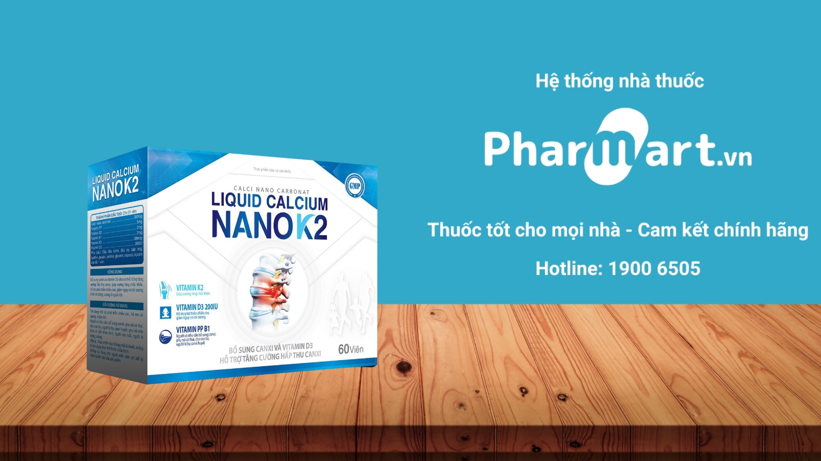 Mua ngay Liquid Calcium Nano K2 chính hãng tại Pharmart.vn. 