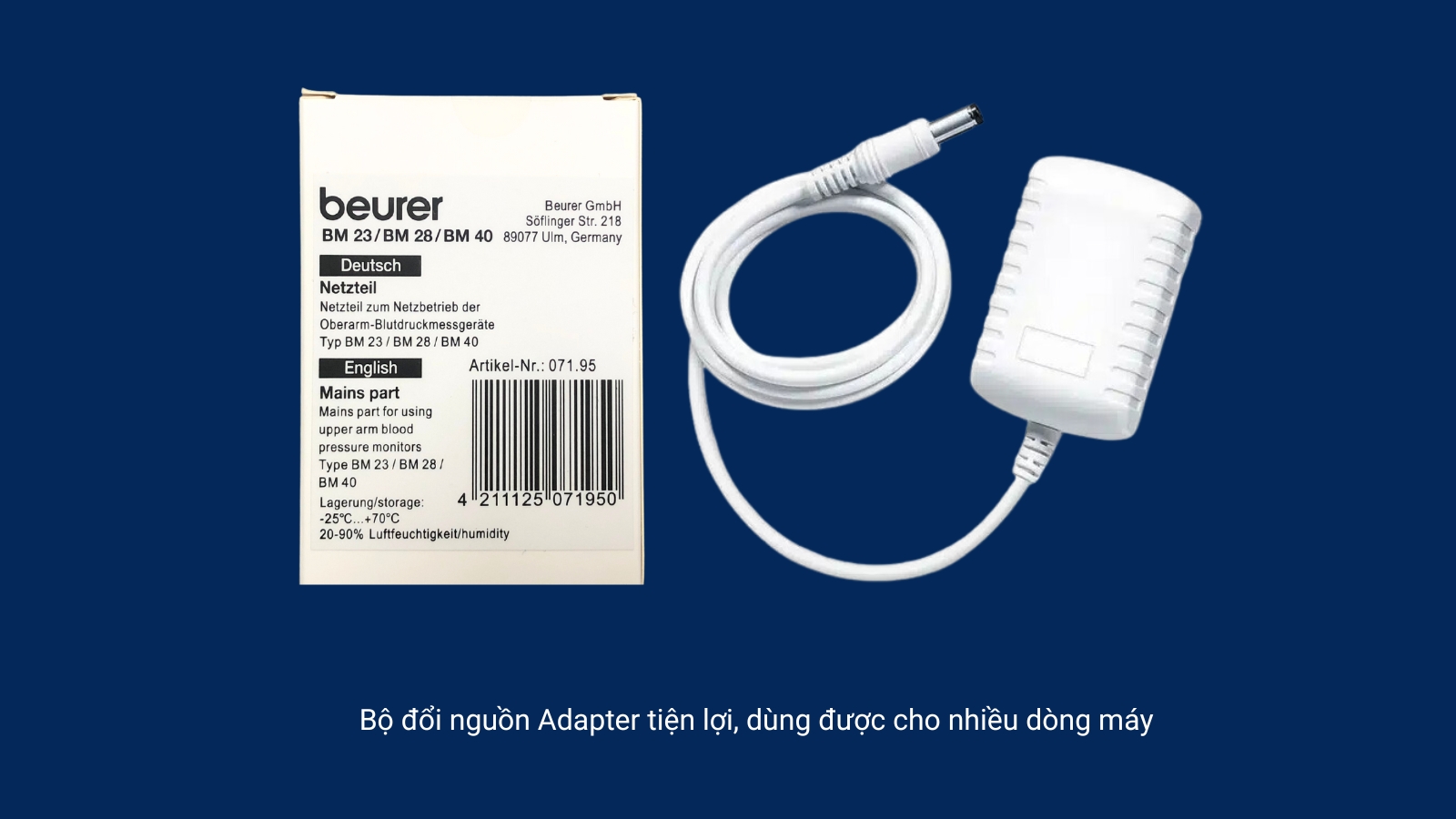 Bộ đổi nguồn Adapter đi kèm giúp tiết kiệm chi phí