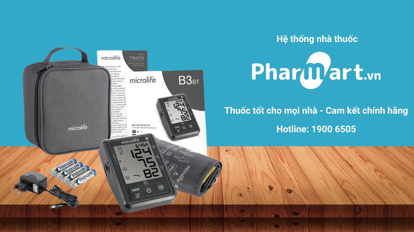 Mua ngay Máy đo huyết áp Microlife B3 Bluetooth tại Pharmart.vn