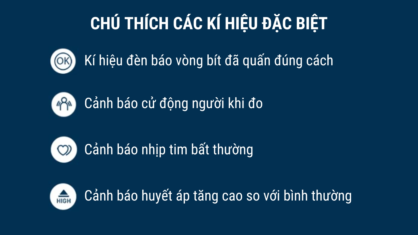 chú thích cảnh báo của omron 7156T