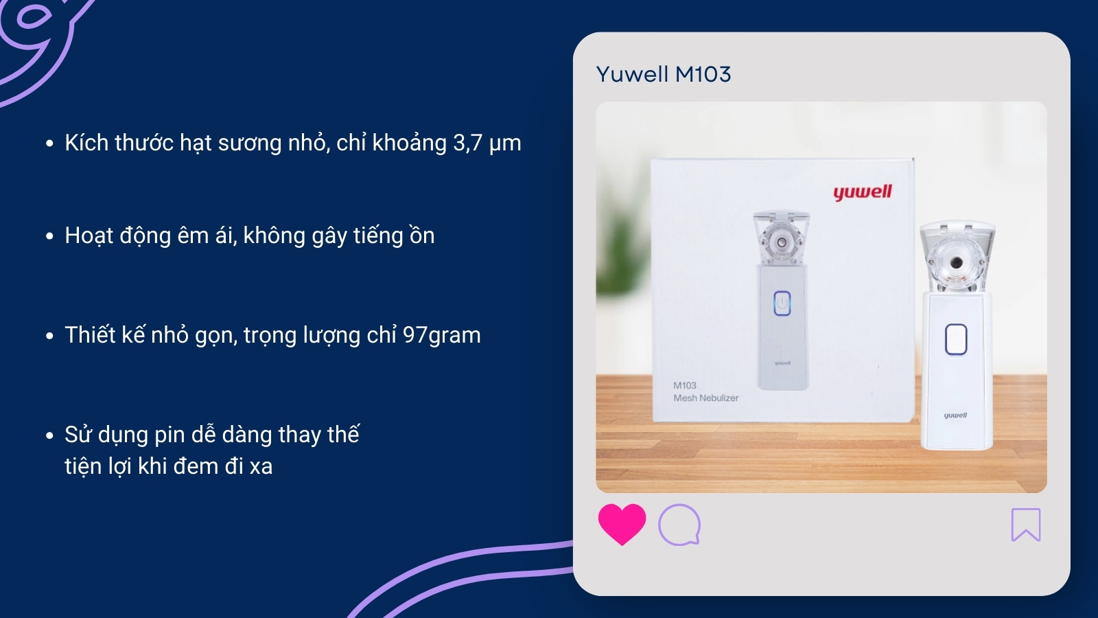 Yuwell M103 là lựa chọn phù hợp với nhiều gia đình Việt