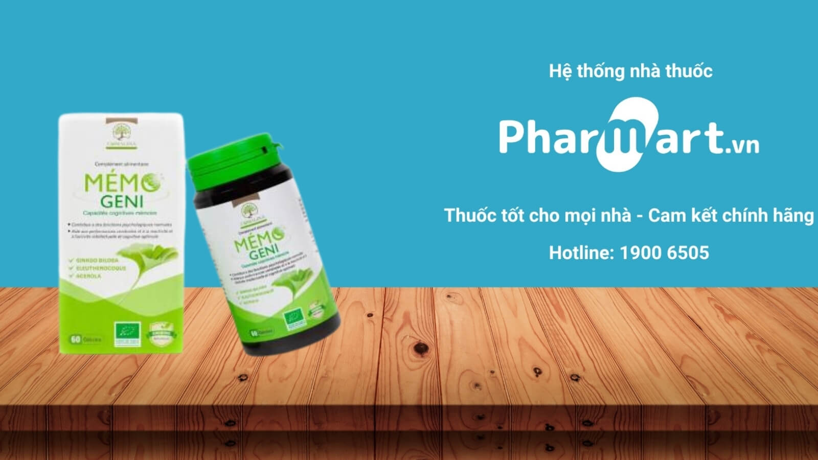 Mua viên uống Mémo Geni chính hãng tại Pharmart.vn