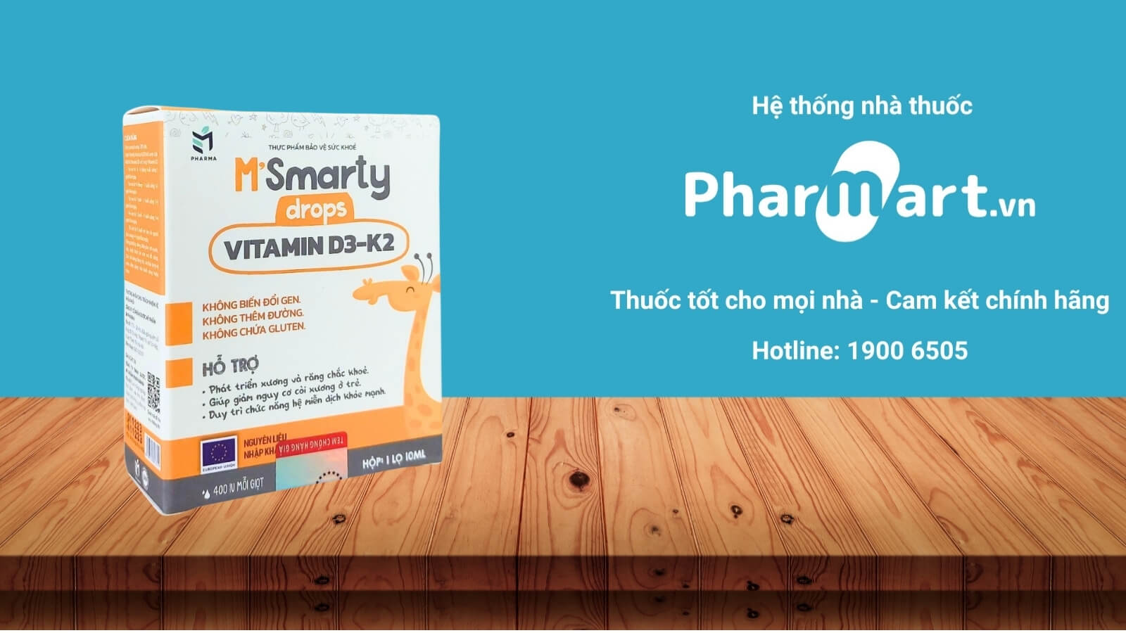 Mua ngay M'smarty drops vitamin D3-K2 chính hãng tại Pharmart.vn