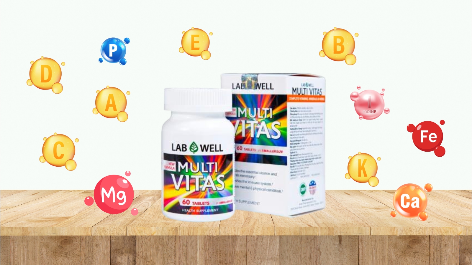 Lab Well Multi Vitas cung cấp vitamin và khoáng chất cần thiết