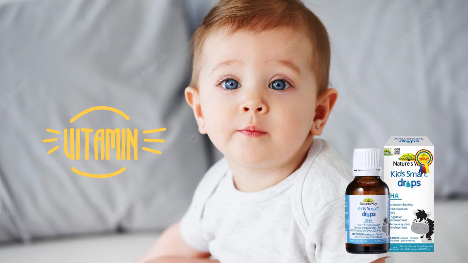  Siro Nature's Way Kids Smart Drops DHA bổ sung vitamin và khoáng chất cho bé. 