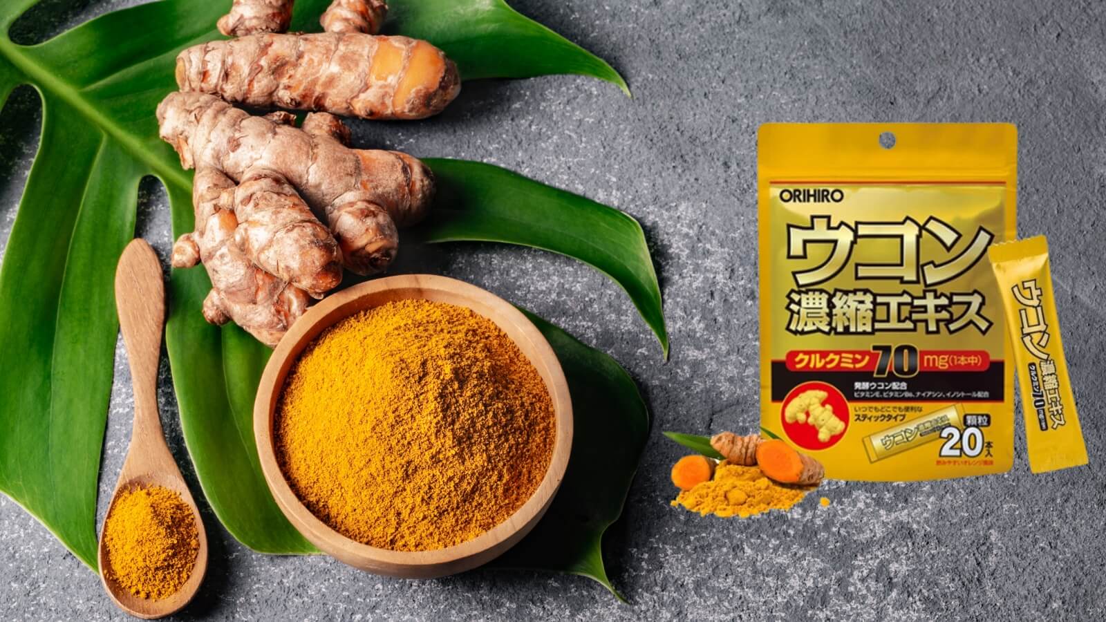 Bột giải rượu Orihiro chưa curcumin hàm lượng cao