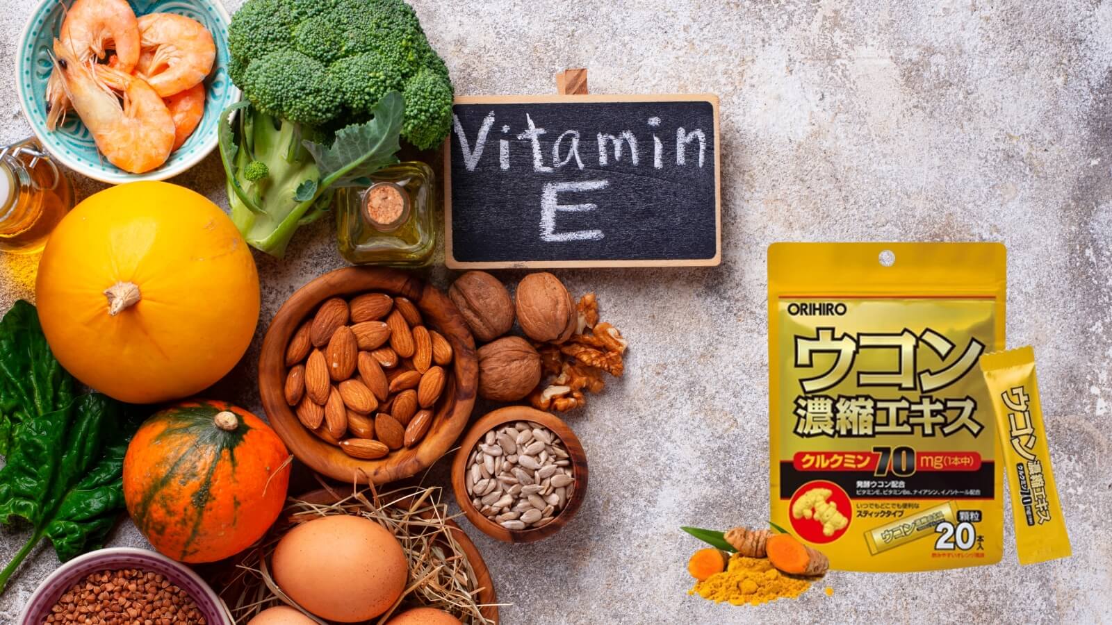 Bột nghệ giải rượu Orihiro chứa các vitamin nhóm B giúp tăng cường chức năng gan