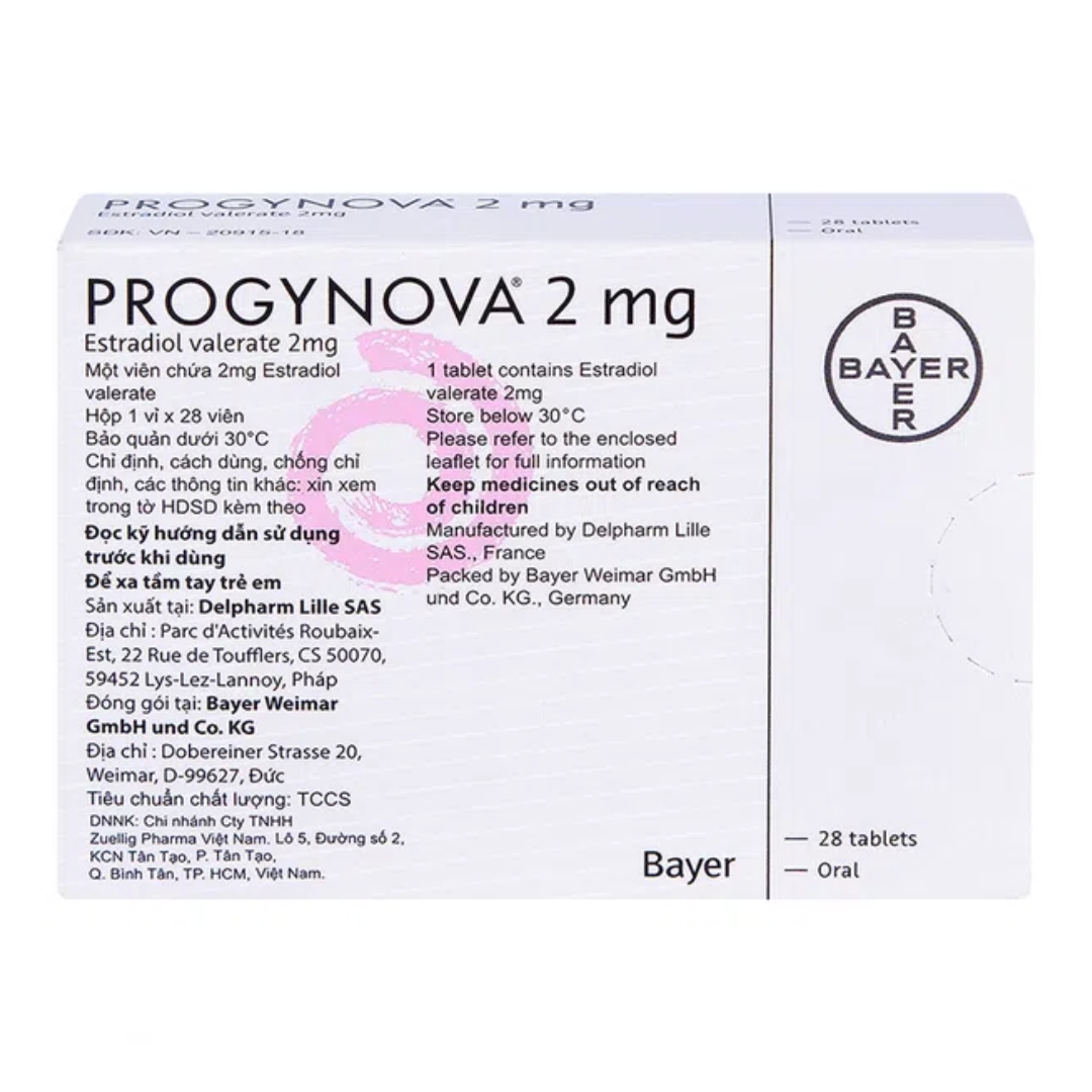 Thuốc Progynova 2mg Điều Trị Thiếu Estrogen Hộp 28 Viên Pharmartvn