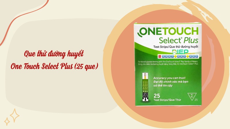 Que thử đường huyết One Touch Select Plus (25 que)