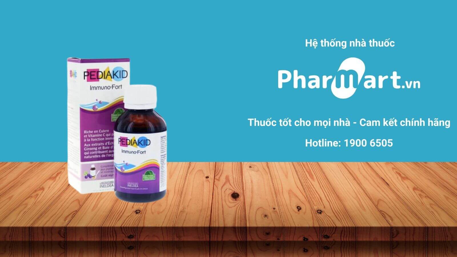 Liên hệ Pharmart.vn để mua Siro Pediakid Immuno-Fort chính hãng