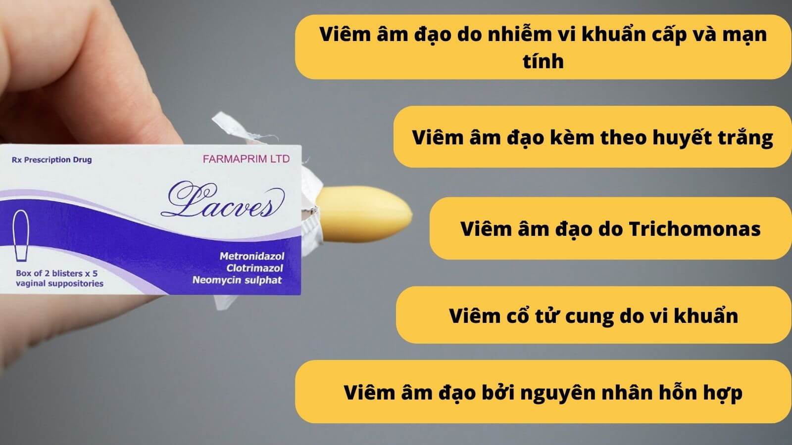 Lacves loại bỏ nhanh ch&oacute;ng vi&ecirc;m &acirc;m đạo