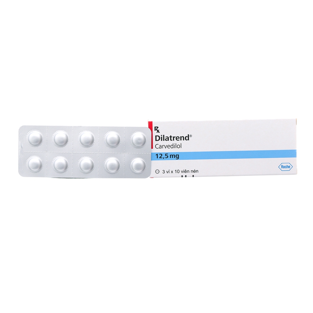 Thuốc Dilatrend 12,5Mg Trị Tăng Huyết Áp, Bệnh Mạch Vành - Pharmart.vn