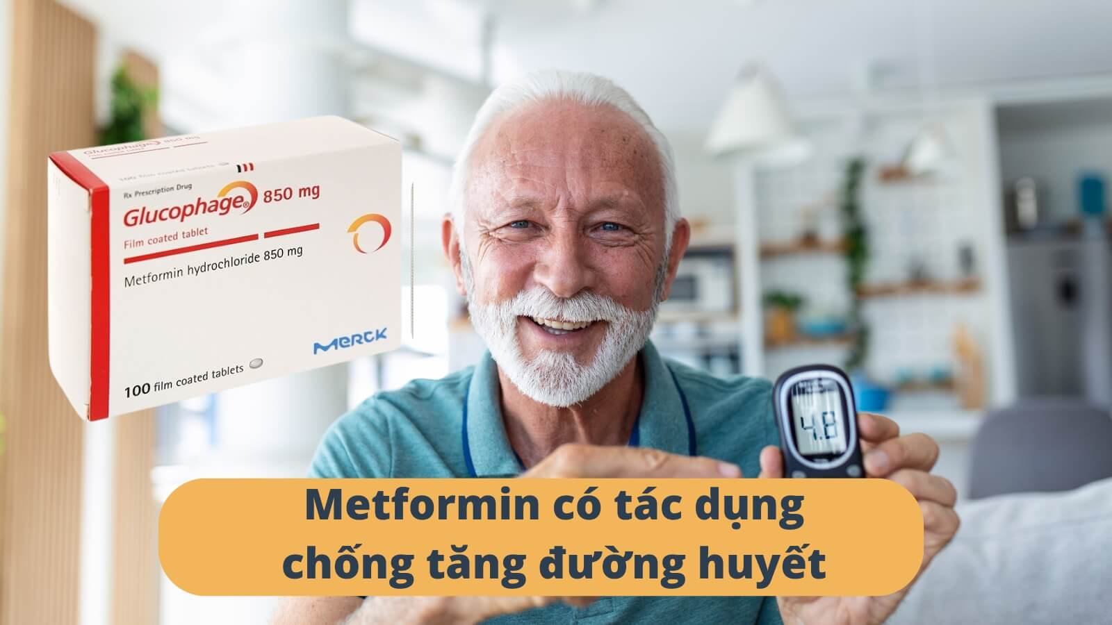 Metformin có tác dụng chống tăng đường huyết