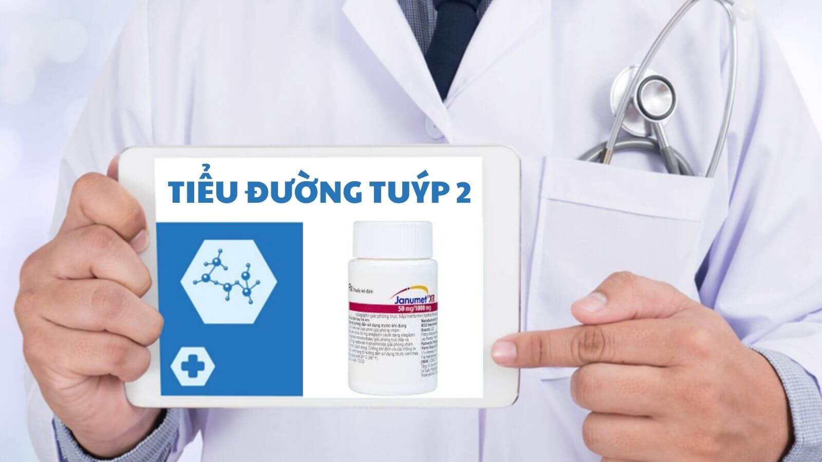  Janumet XR 50mg 1000mg là thuốc kết hợp giữa hai hoạt chất Sitagliptin và Metformin để điều trị đái tháo đường tuýp 2