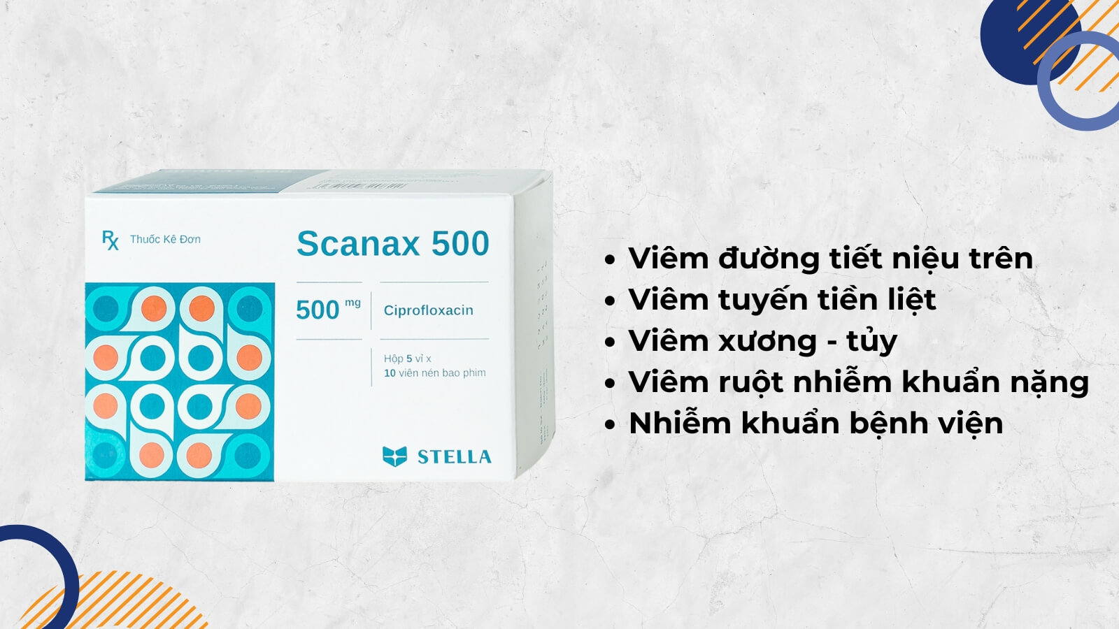 Scanax có tác dụng trên phổ rộng 