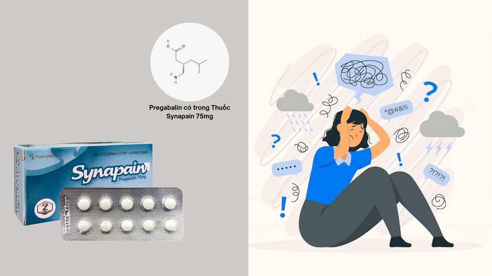 Pregabalin trong thuốc có công dụng điều trị rối loạn lo âu hiệu quả