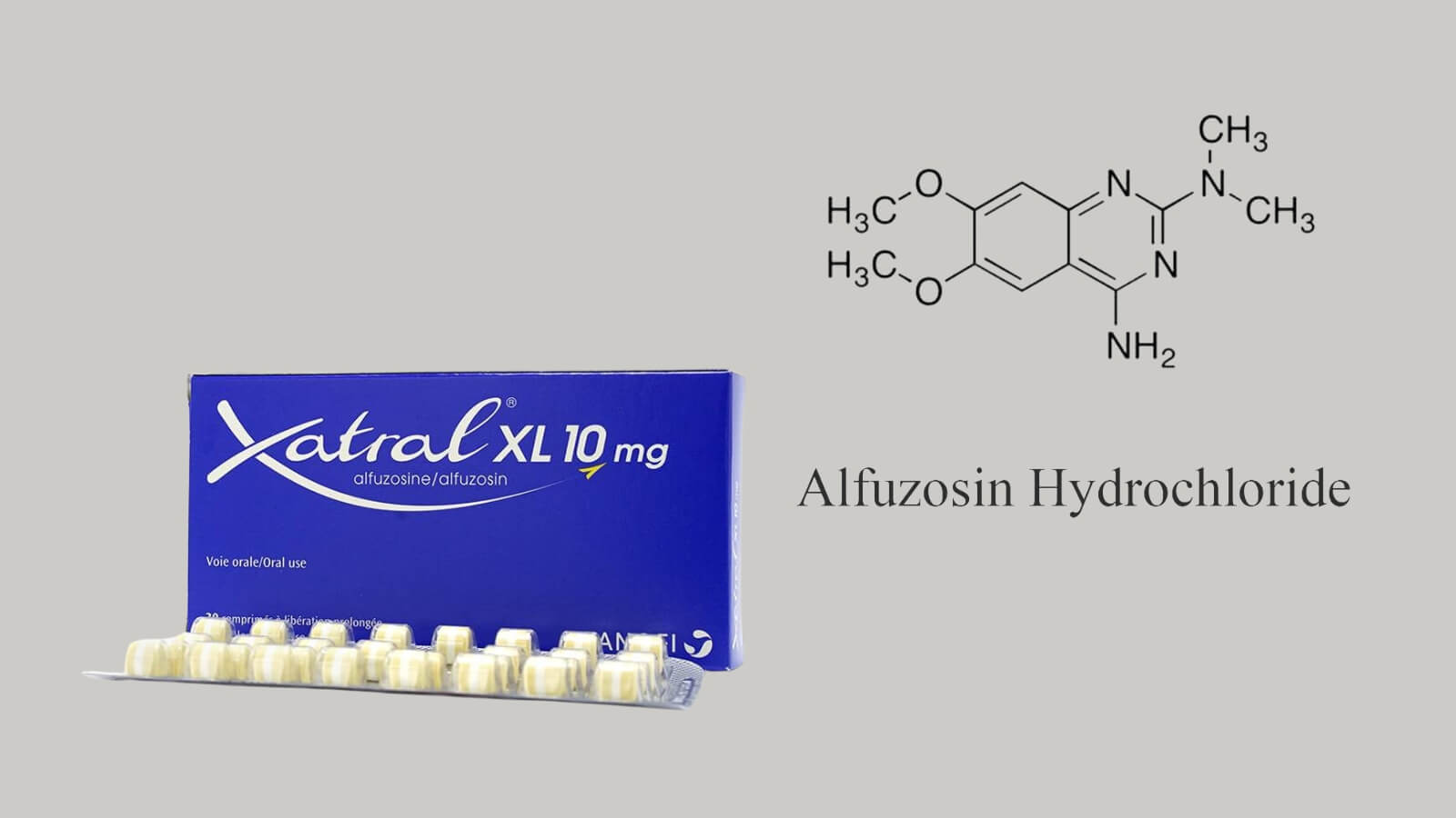 Thuốc Xatral XL 10mg chứa thành phần chính Alfuzosin