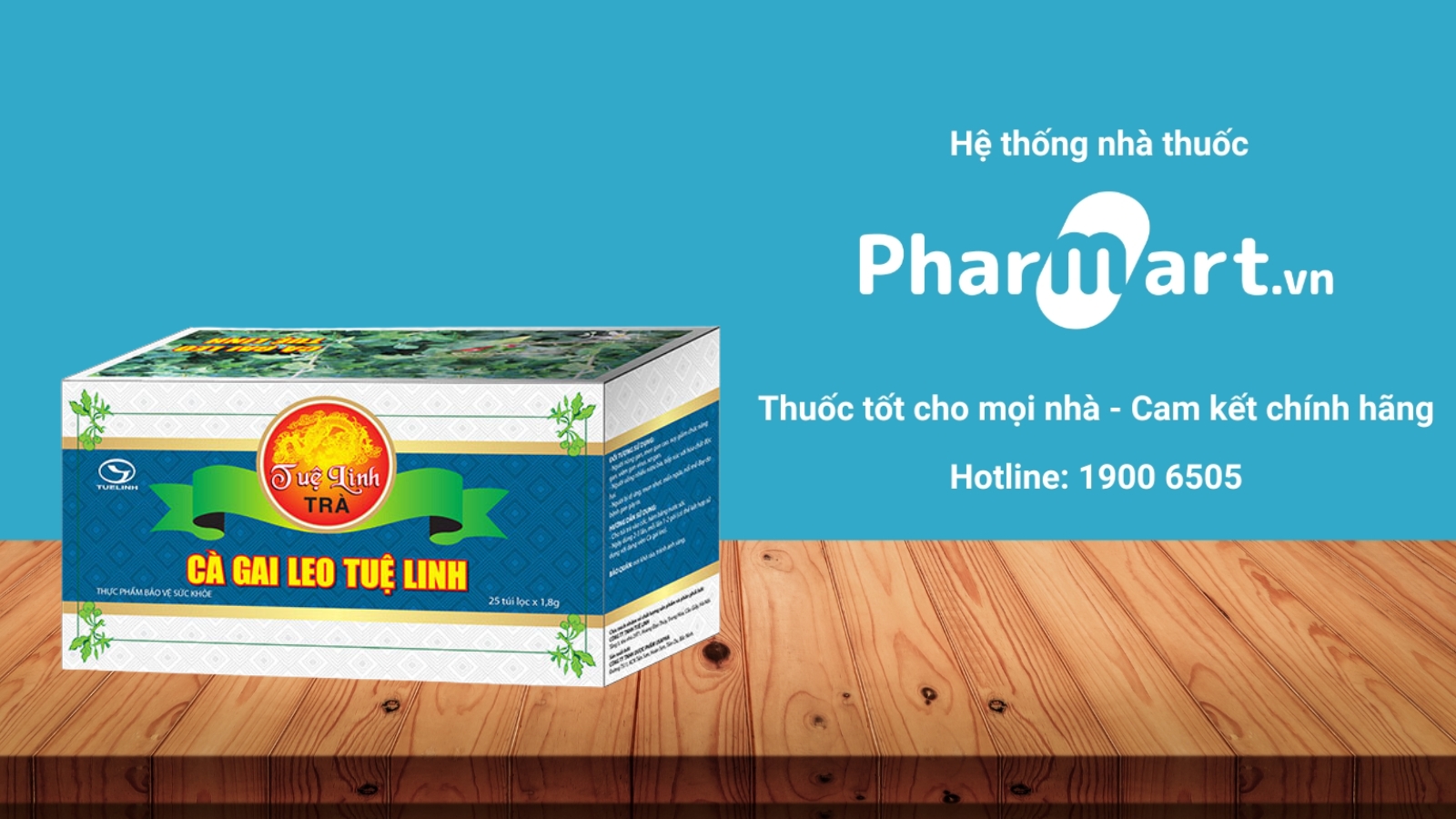 Mua Trà Cà gai leo Tuệ Linh chính hãng tại Pharmart.vn.