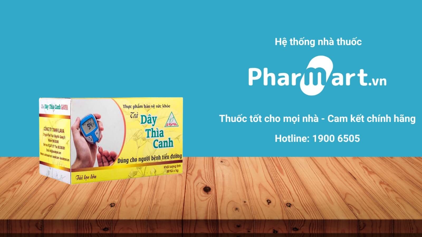 Mua trà dây thìa canh Lava chính hãng tại Pharmart.vn