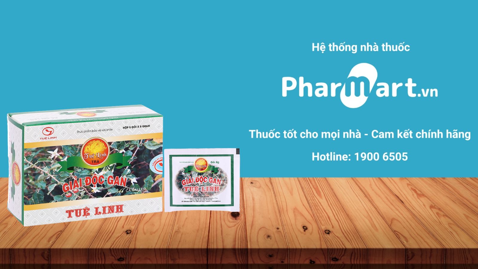 Mua Trà giải độc gan Tuệ Linh chính hãng tại Pharmart.vn.