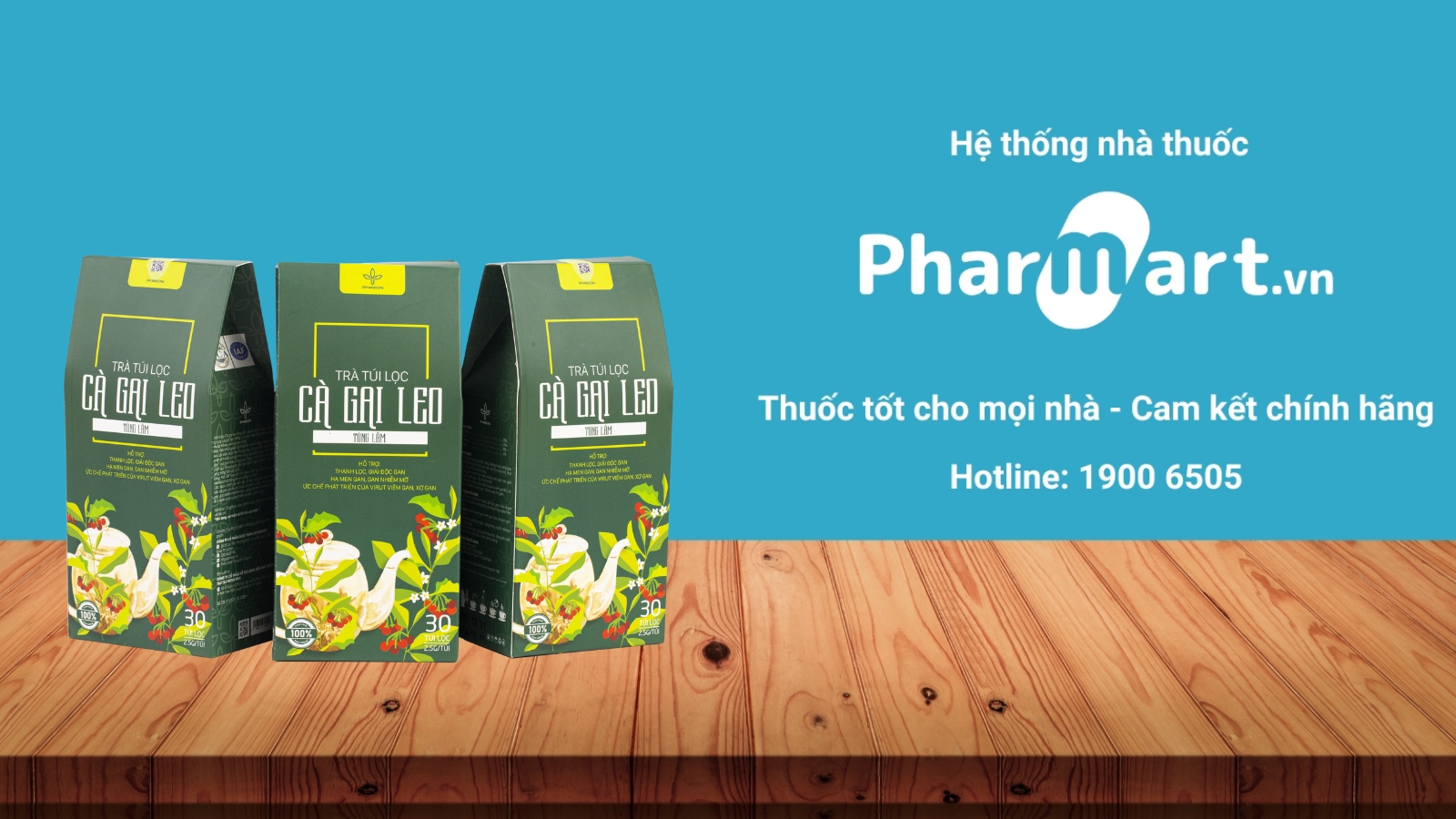 Mua Trà túi lọc Cà gai leo chính hãng tại Pharmart.vn.