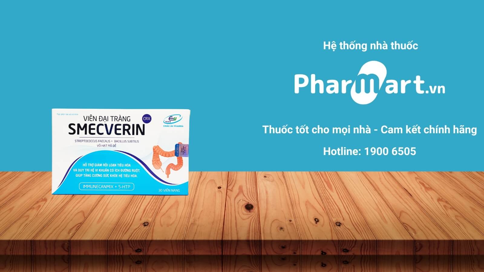 Mua viên đại tràng Smecverin chính hãng tại Pharmart.vn