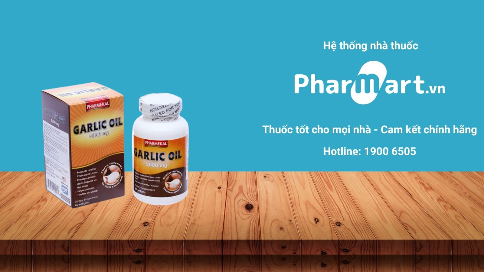 Mua Viên dầu tỏi Pharmekal Garlic Oil 5000mg chính hãng tại Pharmart.vn 