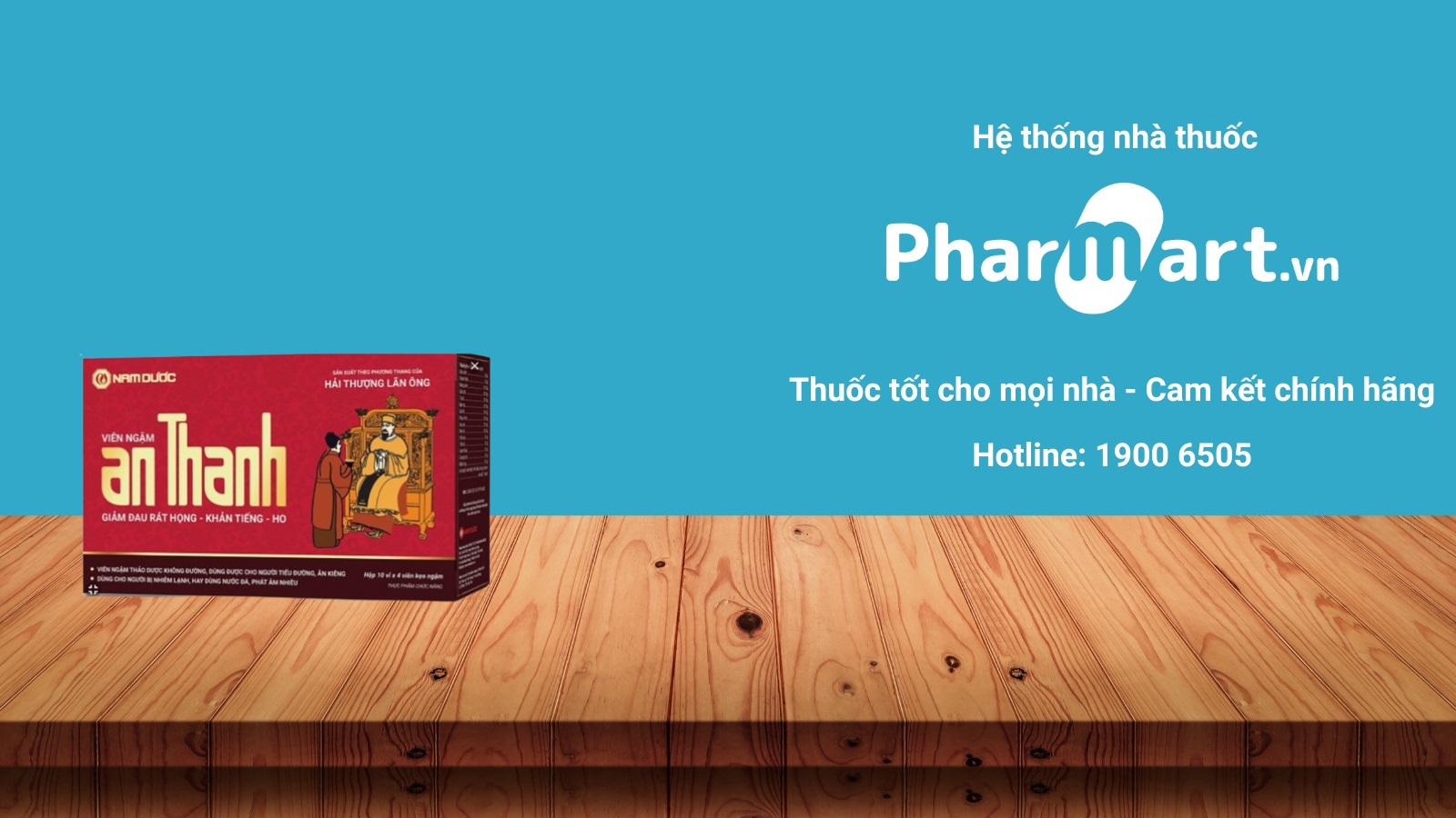  Pharmart.vn là nhà phân phối chính hãng của sản phẩm viên ngậm An Thanh