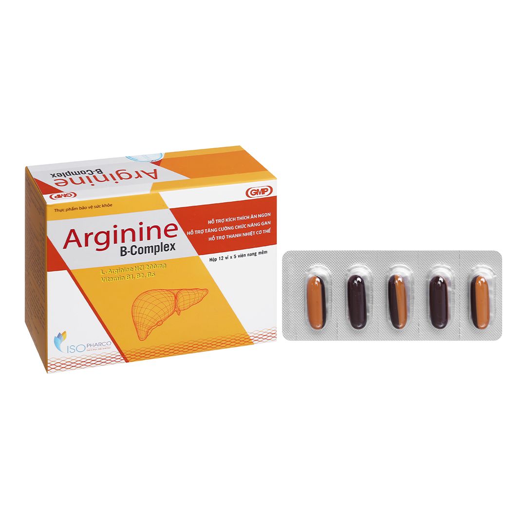 Arginine B-Complex - Bổ Gan, Bảo Vệ Gan Hộp 60 Viên - Pharmart.vn