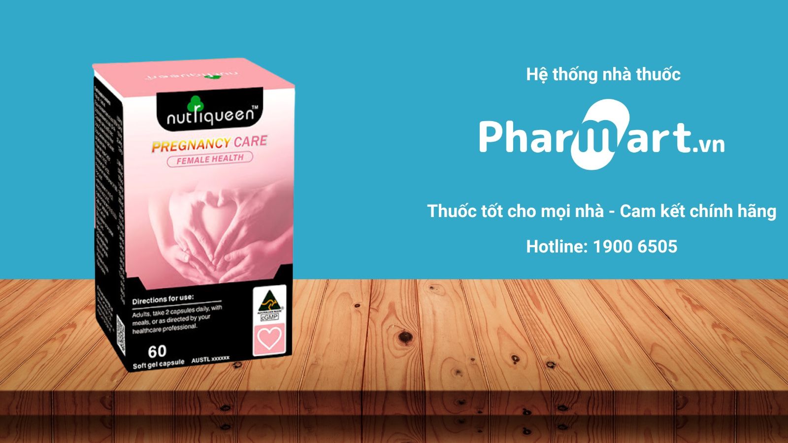 Mua Nutriqueen Pregnancy Care chính hãng tại Pharmart.vn