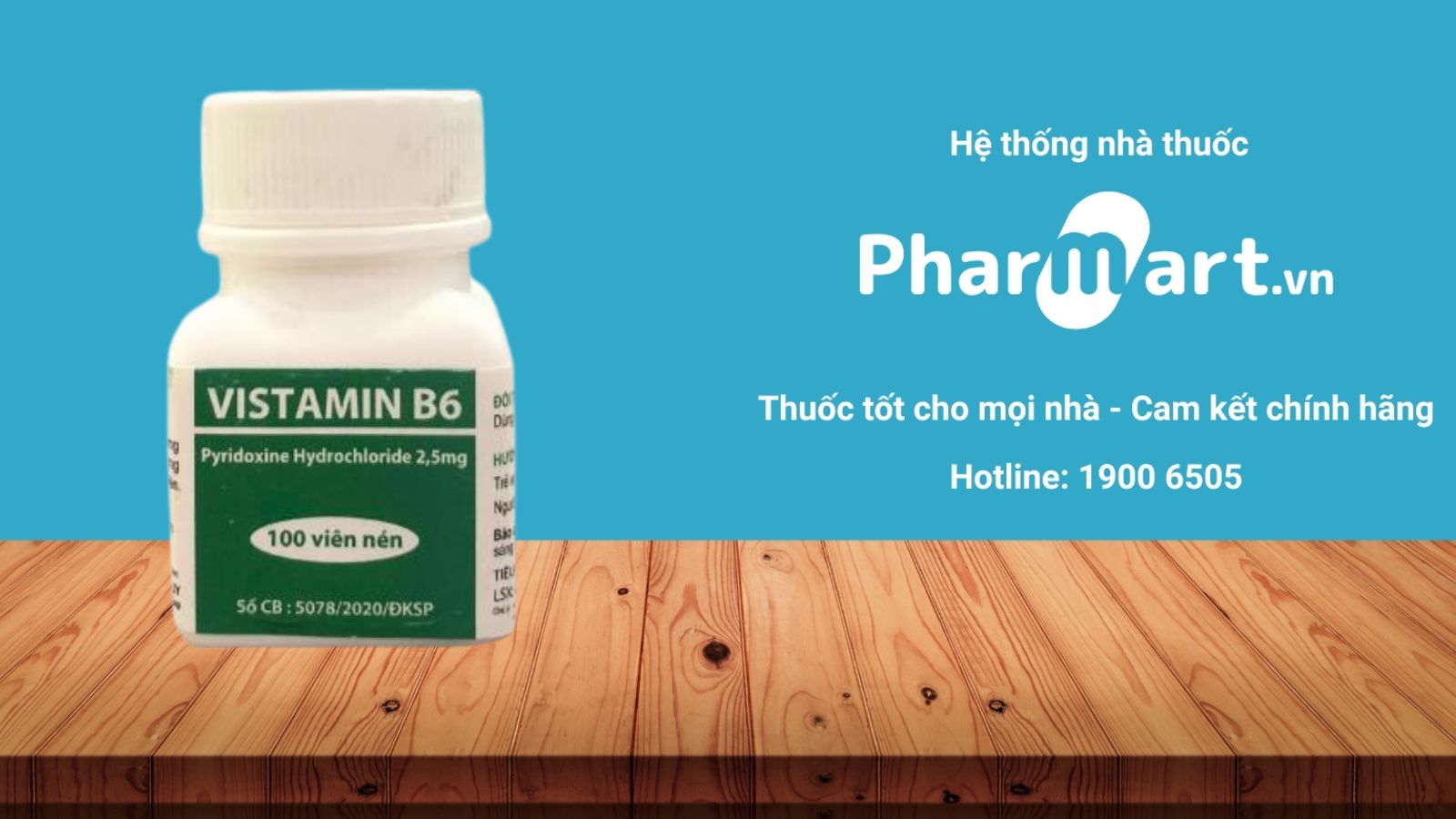 Mua ngày Vitamin B6 2,5mg tại Pharmart.vn 