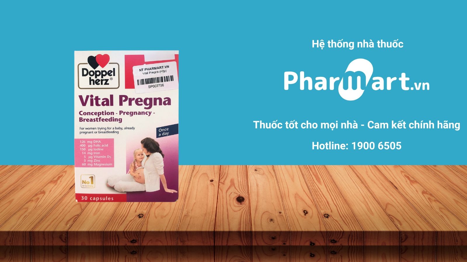 Vitamin Vital pregna hỗ trợ dưỡng thai, tăng cường dưỡng chất